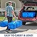Creative Green Life Extra Large Moving Bags and Clothing Storage Bins with Strong Zipper & Carry Handles, Stackable, Heavy Duty Packing Moving Boxes for College Dorm Room Essentials (Blue, 4 Pack)