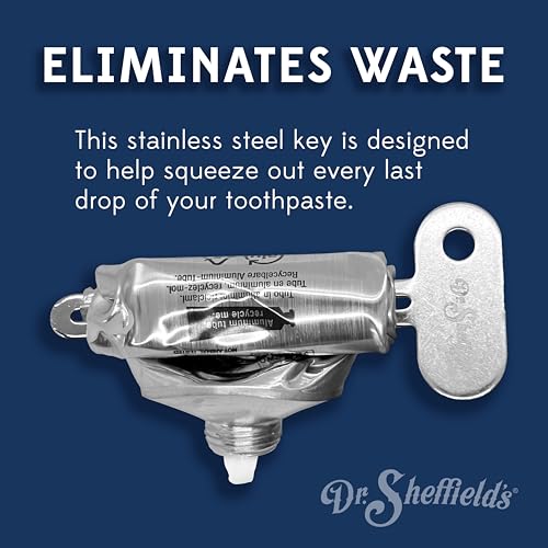 dr sheffield39s tube key i designed to effortlessly roll up your toothpaste tubes ensuring you never waste a single drop