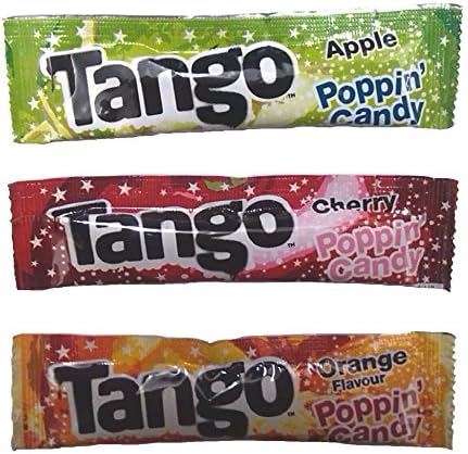 100 x Tango Popping Candy Sachets - Cherry, Orange & Apple Flavours