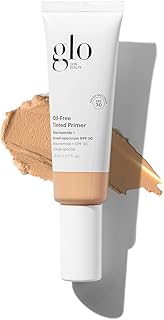 Glo Skin Beauty Oil-Free Tinted Primer SPF 30 - Mineral Makeup for Face, 4-in-1 Foundation Primer, Sheer Coverage, Skincare & Sunscreen With Broad Spectrum UVA/UVB Protection (Medium), 1.7 Fl Oz