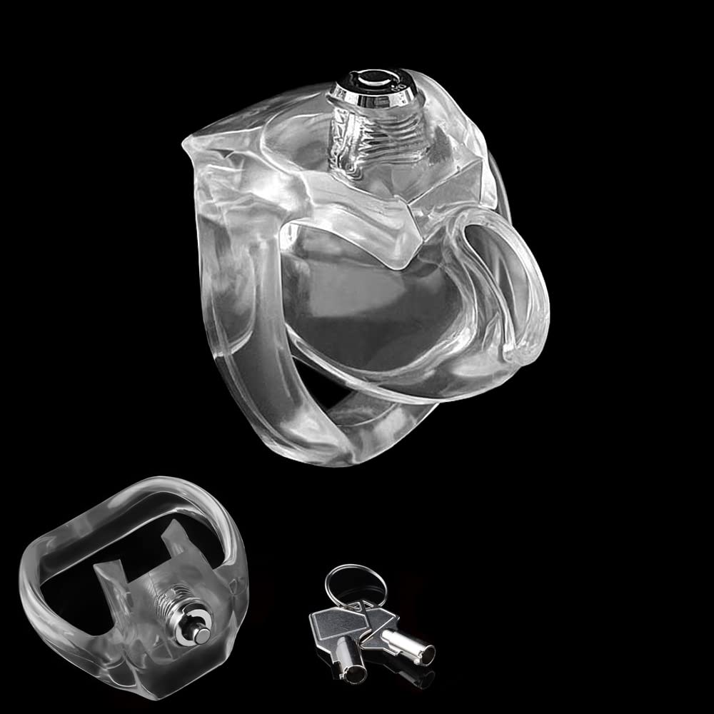 New HT-V5 Male Chastity Device with Exclusive Safety Lock, Click & Lock  Cock Cage Locked Cage BDSM Bondage Restraint Kit for Sex Play & Exercise,  Sex Toy for Couples (45mm Ring, Nub) :