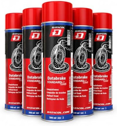 Genérico Datacol Databake Brake Cleaner Pack 6 x 500 ml, Brake Cleaner and Degreaser for Car and Motorcycle, Quick Drying Without Residues, for Discs, Clutches and Metal Parts