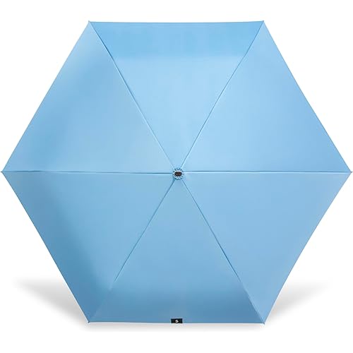 ShedRain Super-Slim Compact Travel Umbrella – Auto Open & Close Sun Protection Design, Lightweight Portable Wind-Resistant Model with UPF 50+ UV Block, 42" Arc & 10.5" Folded Size