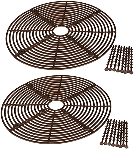 Yinong-EU Pot Protection pour Plantes, Marron, Lot de 2, 52cm Diamètre (Marron)