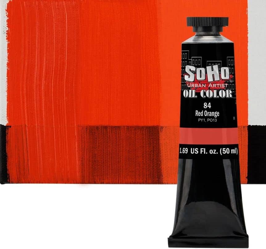 Soho Urban Artist Pintura al óleo, colores al óleo mejor valorados para pintura y artistas con excelente carga de pigmento para un color brillante,