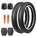 ZUKKA Fat Bike Tires 20 Zoll E Bike Fahrradreifen 20 x 3.0 Fettreifen und 2er-Pack 20 Zoll Schlauch 20x3.0 AV35mm Heavy Duty E-Bike Mountain Snow Bike Reifen