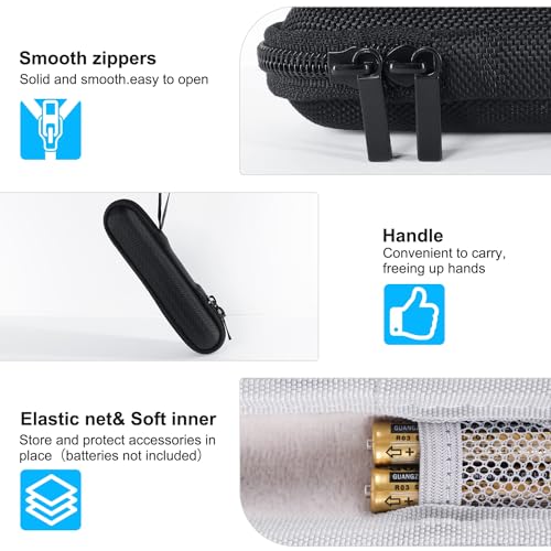 dinofire presentation clicker with case wireless presenter remote powerpoint clicker storage proective bag