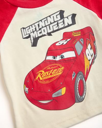 Disney Baby Boys Short Sets - 2 Piece Mickey Mouse Lightning McQueen Toy Story Short Sleeve T-Shirt and Shorts (12M-24M)3