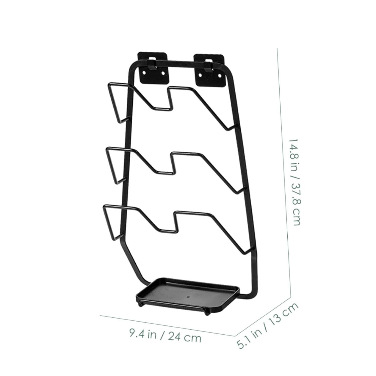 SOLUSTRE Wall Mounted Kitchen Pot Lid Holder Punch Chopping Board Stand Storage Organizer for Cookware Sturdy and Easy to Clean Kitchen Tools