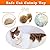 Fypoty 3 Pcs Cat Catnip Mice Toys for Cat, Mouse Toys Playing Chewing Plush Toy for Cat Kitten