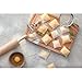 Fantes Ravioli Maker Stamp Set, Square Stamp with Wooden Handle and Fluted Edge, 2.75-Inch, The Italian Market Original since 1906