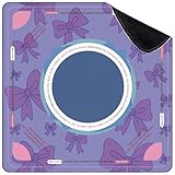 Mahjong Mat for Table Pink Bow Seamless All Print 31.5