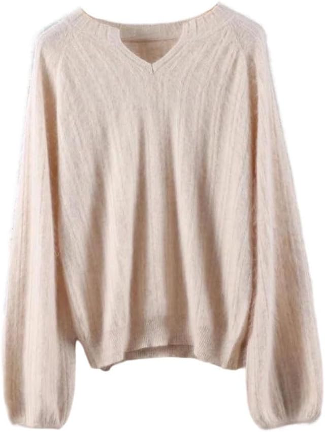 Women Cashmere Sweater Fashion Large Size Pullover Fall Winter Warm Top Loose Long Sleeve Knit