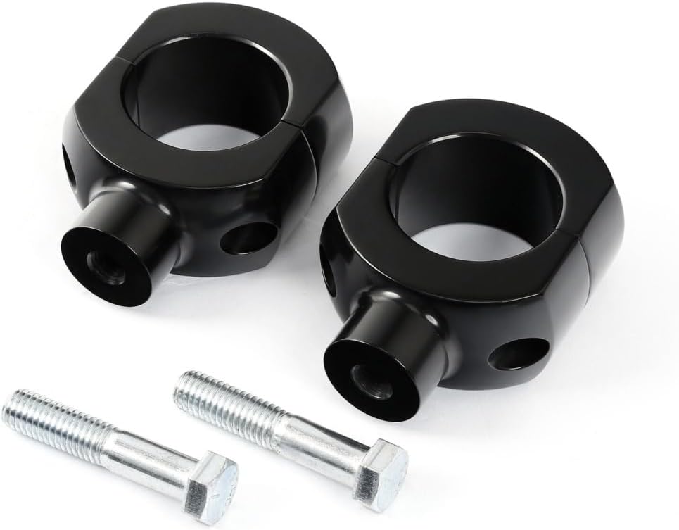 20" Rise 2" Hanger Bar Handlebar & Risers Road (1X Handlebar 1 Pair Risers) (Iron)