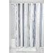 InterDesign Geometric Multi Stripe Fabric Shower Curtain, 72" X 72" - Navy/Slate Blue
