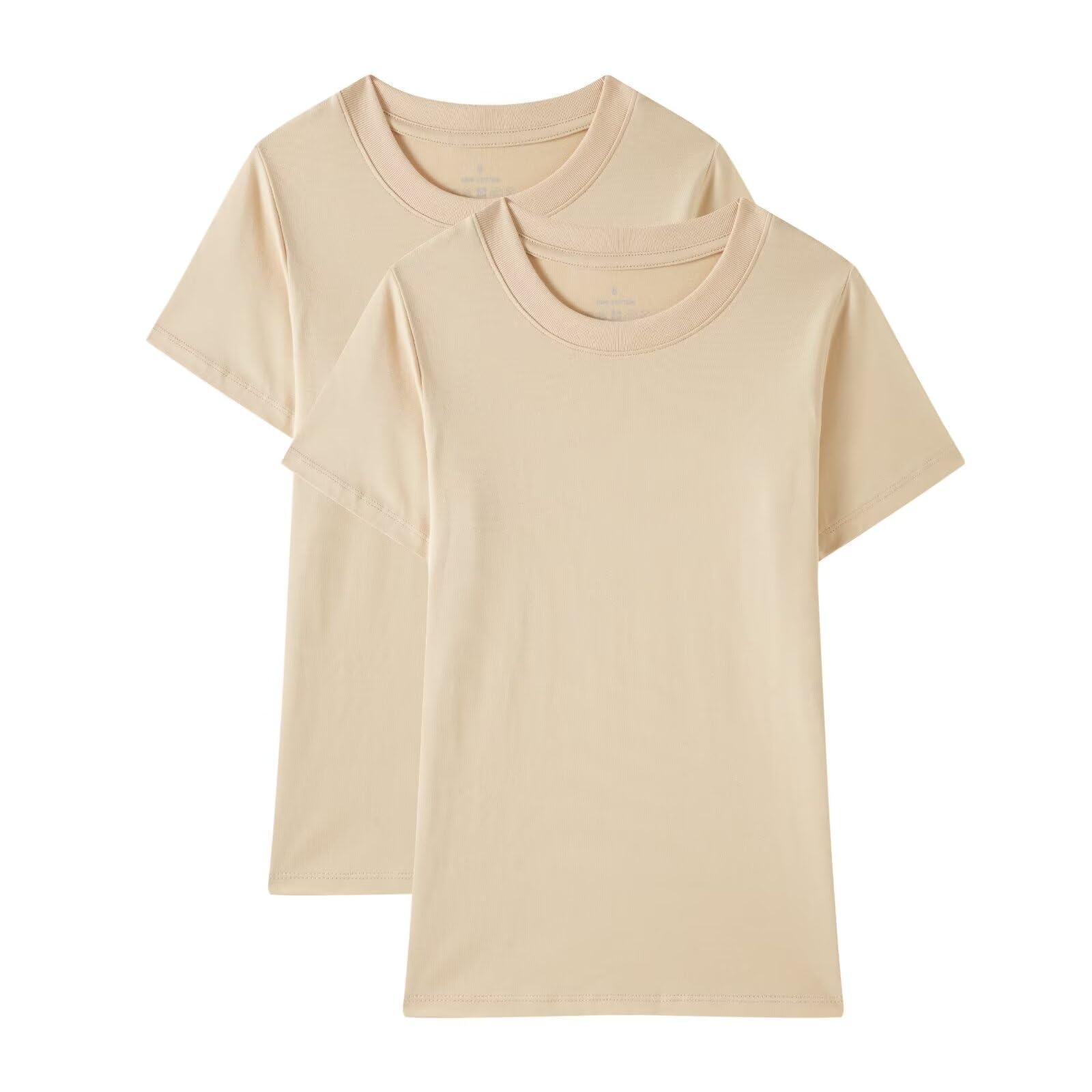 Huata Boys Girls Short Sleeve Tee T-Shirt Crewneck 2 Packs