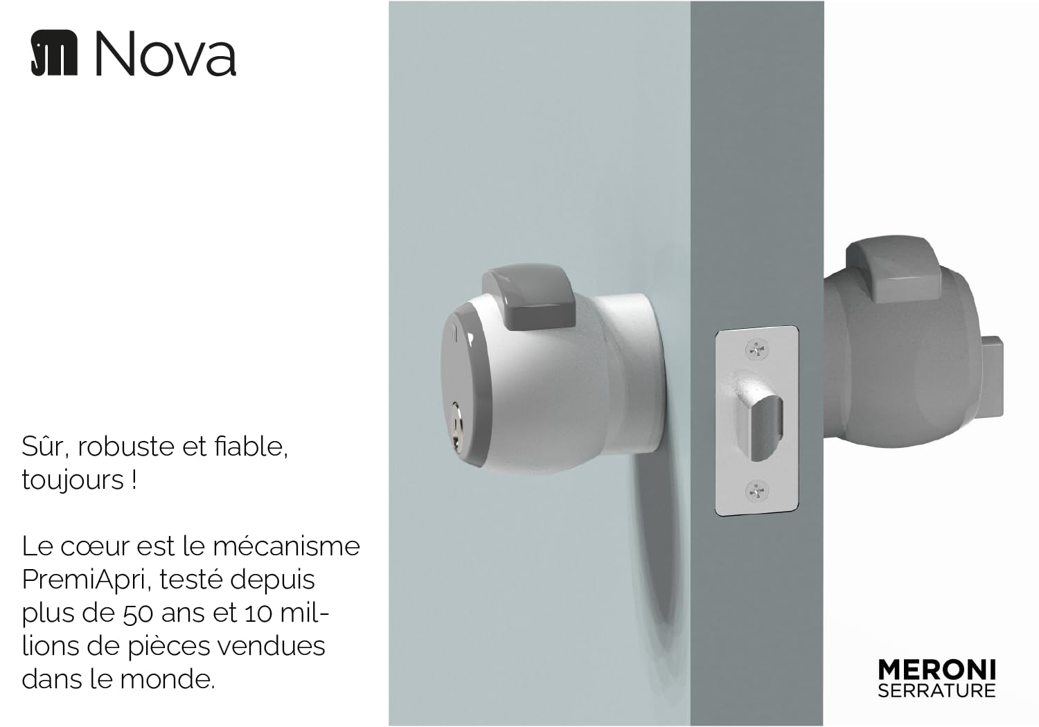 Jeu de Boutons PremiApri Nova N13NAGR, Argent/Gris