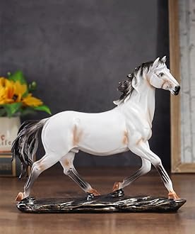 Horse Resin Statue,Home Animal Decor,Horse Art Figurine Decorative Sculpture,for Home Office Decoration Gift.
