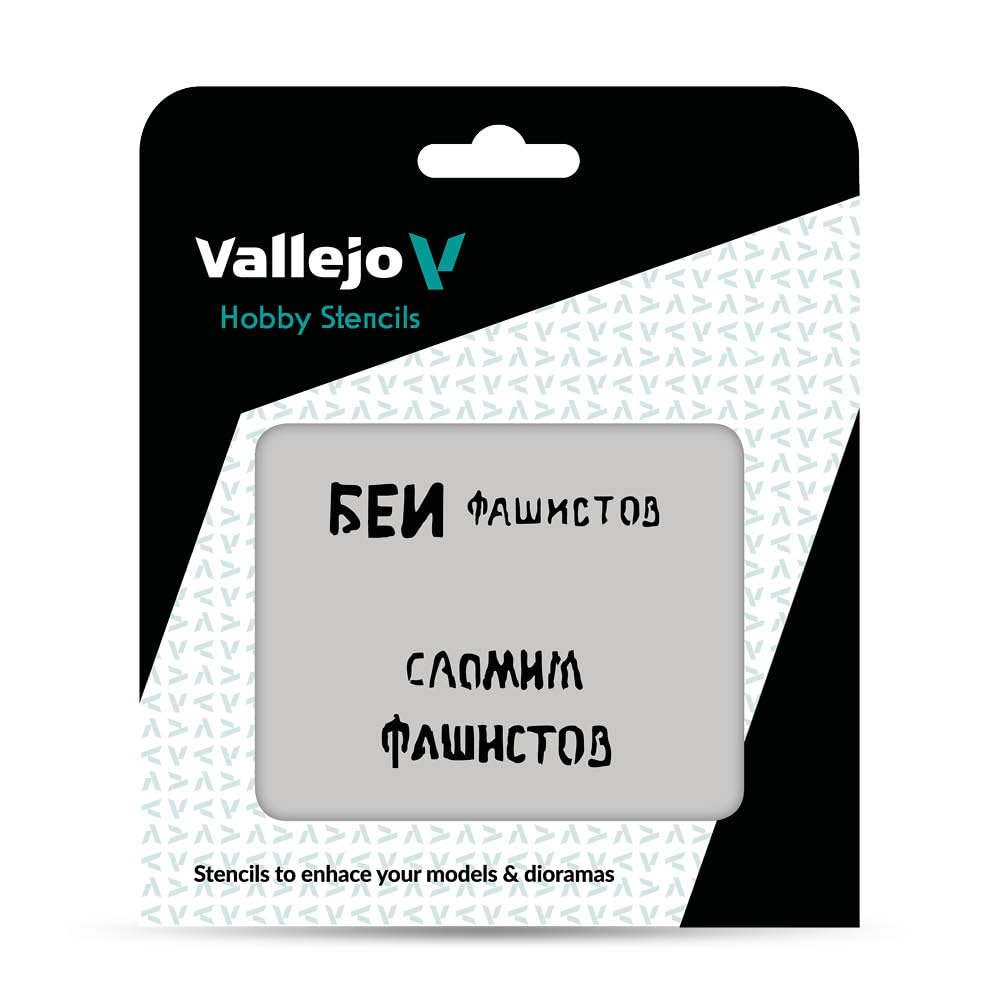 Vallejo ST-AFV004 - 1/35 Template, Soviet Scripts, WWII, Part 1 - New