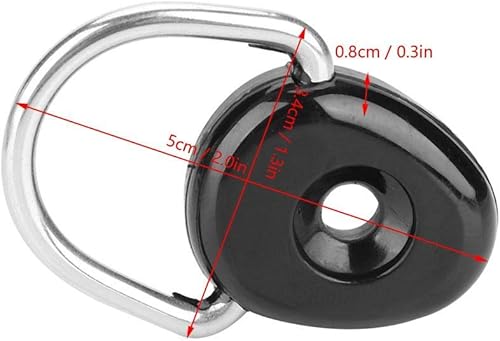 Miniatura 4 de Anillo D Kayak,Kayak D Anillo,6pcs Canoa D Hebilla Tie Down Loop Seguridad Cubierta Accesorios Accesorios Kayak Pesca Equipo Kayak d Anillo