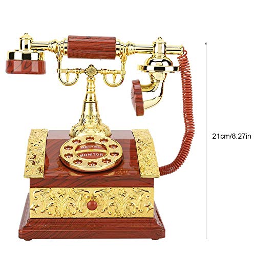 Image of AUGEN Exclusive Music Box Musical 360 rotatable Carousel Children's Wooden Men and Women Birthday Creative Christmas Valentine's Day Gift Home Decoration (Telephone)