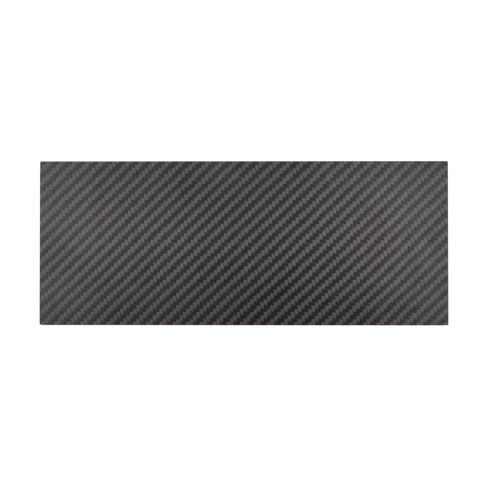 Arkusz z czystego włókna węglowego 3K o wysokiej twardości, 100x250 mm - matowy materiał modelarski z włókna węglowego o splocie skośnym do projektów DIY, 1 szt.(6mm)