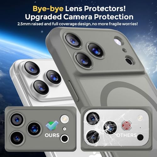 CasyKasy for iPhone 17 Pro Max Phone Case Magnetic for MagSafe Slim Grey - image 2