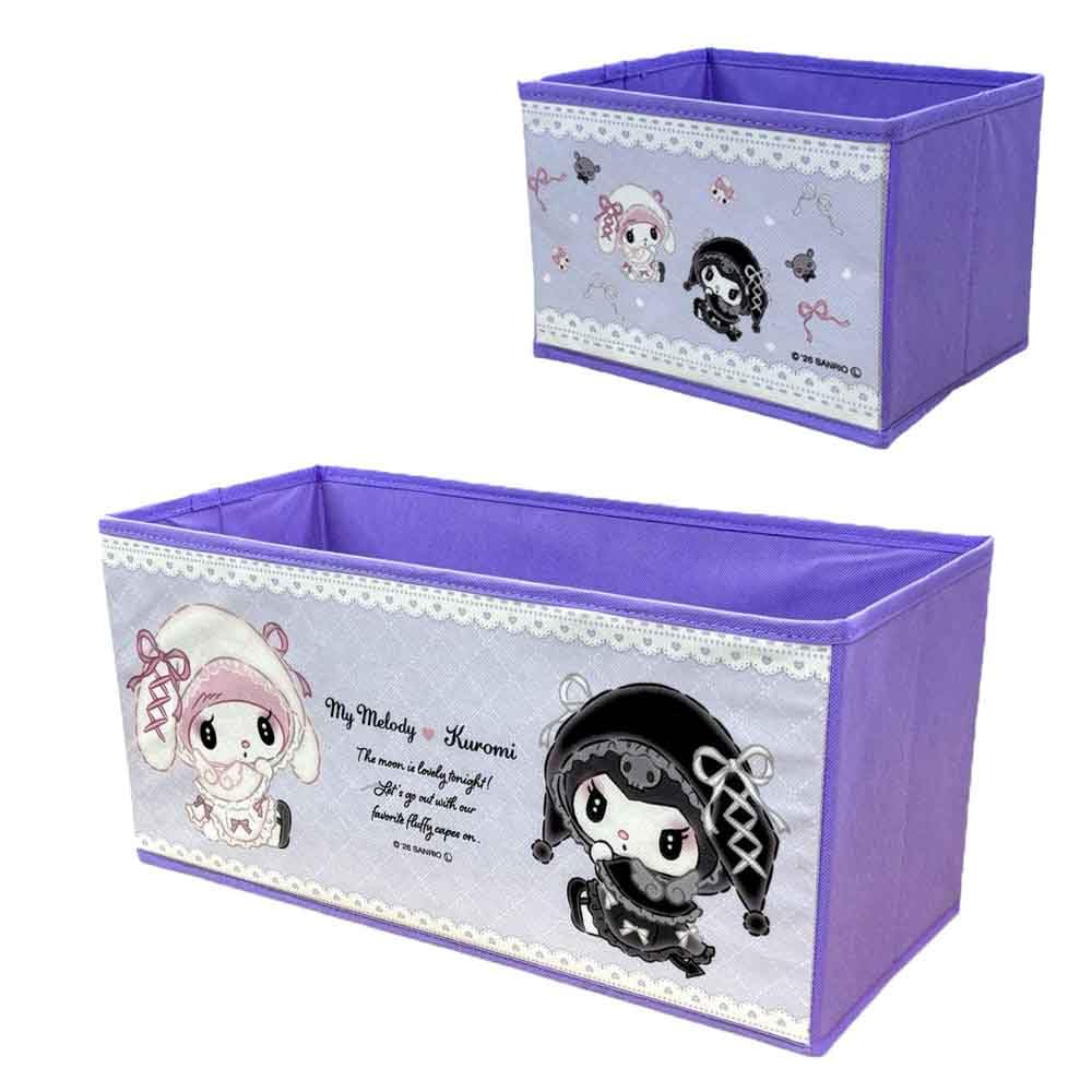 Amazon.co.jp: マイメロ クロミ 月夜のメロクロ 3ボックス付き 収納