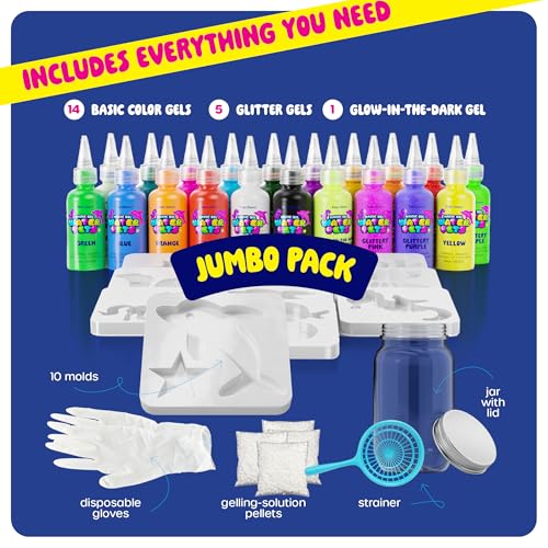Image of Dan&Darci Aqua Fairy Water Gel Kit for Kids - Gifts for Girls - Magic Elf Toy Kits - Waters Pets - DIY Squishy Maker Set - Craft for Kids - Squishies Toys Crafts - Gifts for Boys & Girls (Jumbo Pack)