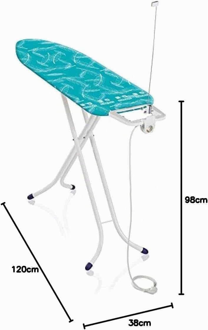 Leifheit Tabla de planchar plegable Air Board M Compact Plus para planchas de vapor, mesa de planchar ultraligera, tabla de planchado en menos tiempo