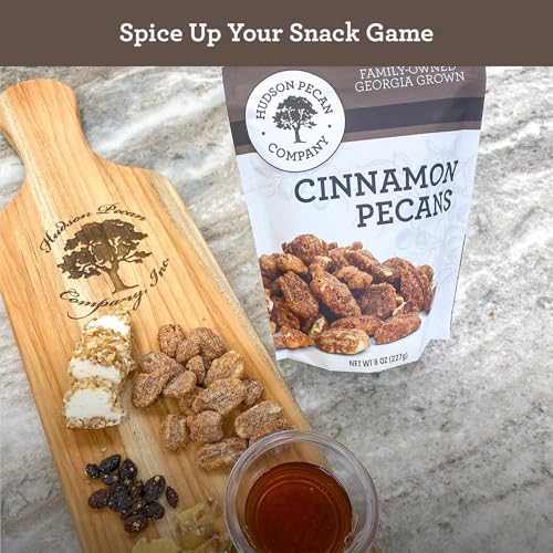 Image of HUDSON PECAN COMPANY Cinnamon Candied Pecans: Coated in Sugar and Cinnamon