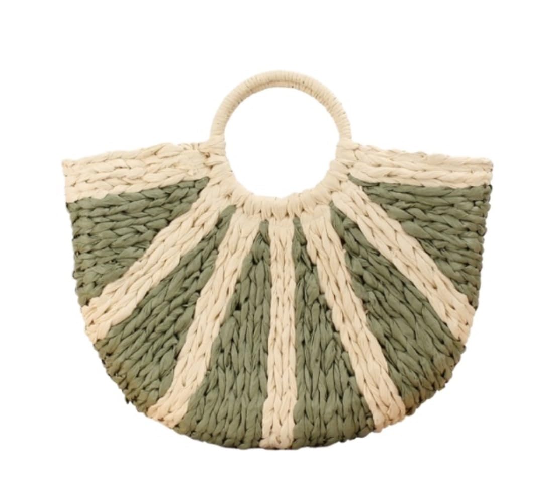 Korbtaschen Damen Große Damen-Strandtasche Aus Stroh, Hobo-Sommer-handgewebte Taschen Für Frauen Sommer Strand Geldbörse(B)