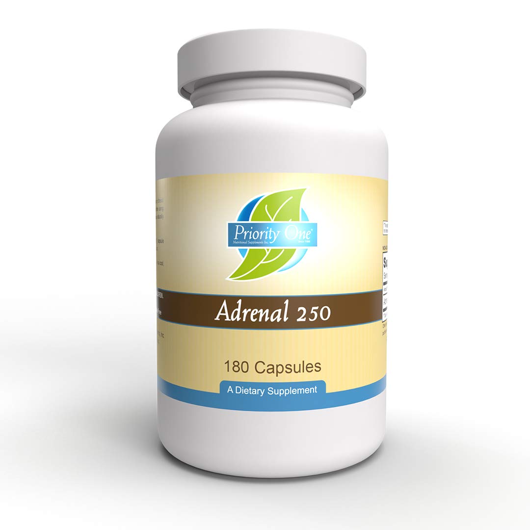 Priority One Vitamins Adrenal 250mg 180 Capsules Adrenal Support