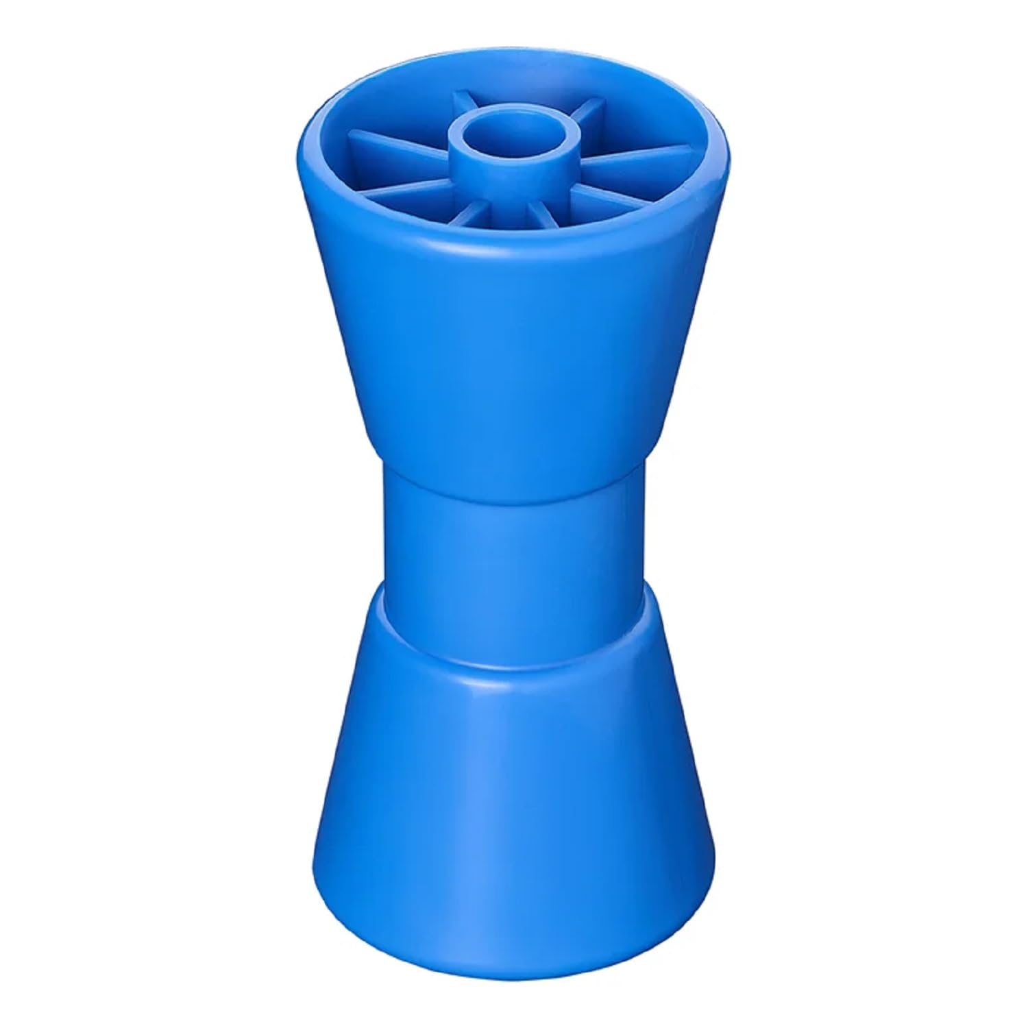 Preiswert&Gut 4 x Kielrollen – 200mm Länge, Ø 98-68mm – Rollen für Bootstrailer aus Polyethylen – Hochwertiges Bootszubehör & Boot Trailer Zubehör in Blau