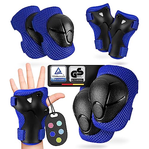 Kinder Schutzausrüstung Set Mit Helm - Knieschoner Für Inliner & Fahrrad