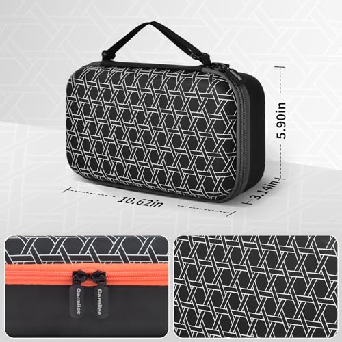 Wireless Microphone Case for JBL PartyBox 320 & Encore 2, Dual Handheld Mic Storage Bag with Secure Finger-Lock for JBL Wireless Two Microphone System, Portable Karaoke Travel Case (Black+Grey) - Thumbnail 4