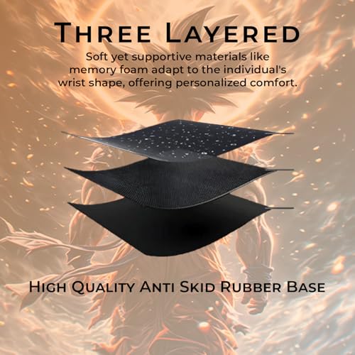 Image of BESTOR Mousepad with Precise Cut Edges, Waterproof Surface & Non-Slip Rubber Base Stitched Edges Gaming Mouse Mat for Laptop (60cmx34cm)