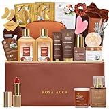 25 Pcs Mother's Day Gift, Bath & Body Gift Set for Women, Skin Care Set, Coconut Vanilla Spa Gift Basket, Self Care Set, Cosmetic Bag, Christmas, Birthday, Anniversary, Valentines, Mom, Wife