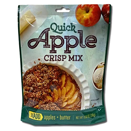 Quick Apple Crisp Mix Value Pack | Just Add Apples And Butter | Bundled By Tribeca Curations | 8.64 Oz Bag | Pack Of 4 #TOP1