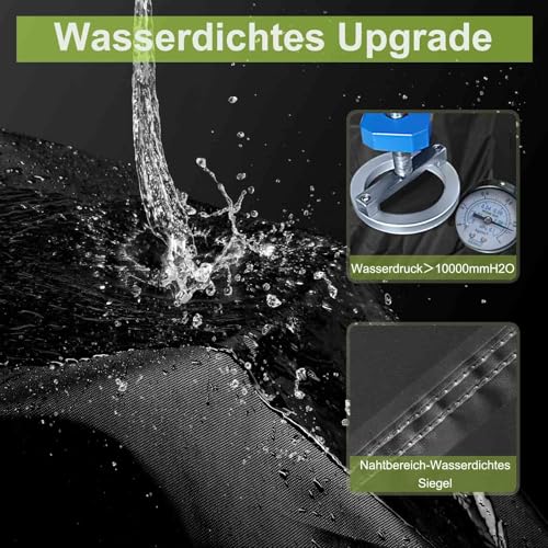 Ezilif Grillabdeckung Wetterfest 145 x 60 x 120cm Grillabdeckung aus 420D Oxford Gewebe, Wasserdicht Reißfest, Rost- und Schimmelschutz, für Weber/Enders/Char