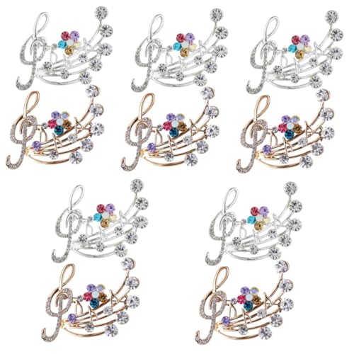 Bijoux de musique broche en alliage supérieur et finitions pour costume