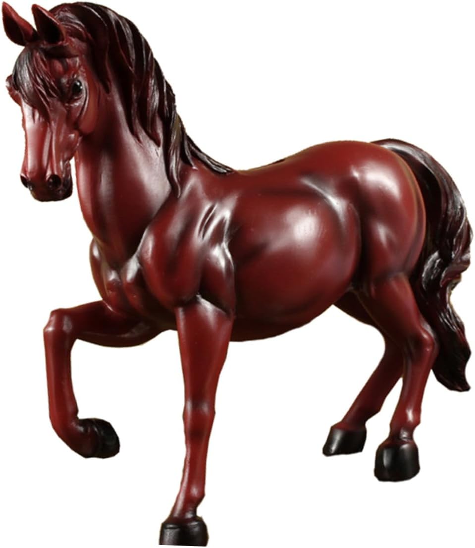 BESPORTBLE Artistic Horse Shape Coin Storage Jar Resin Money Bank for Creative Saving Pot with Smooth Finish Large Capacity Piggy Bank Gift for Birthday and Daily Change Organization