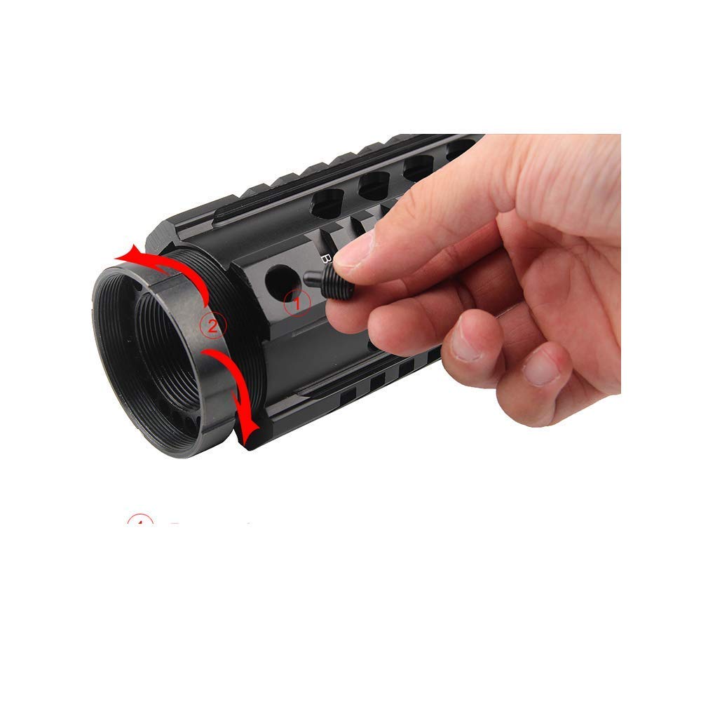 AR15 M16 M4 Mlok Tactical AR .223/5.56 Rura poręczy kwadratowych pływających swobodnych RAS Airsoft Paintball Polowanie akcesoria
