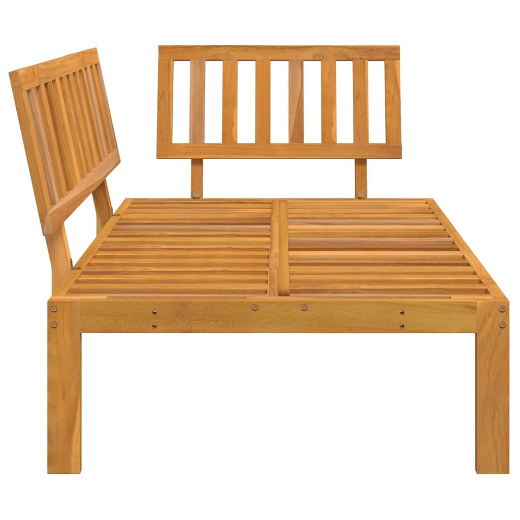 vidaXL Sofá de Esquina de palets para jardín Madera Maciza de Acacia, sofá de palets de Madera, Banco de Exterior, Muebles de jardín, Banco de palets