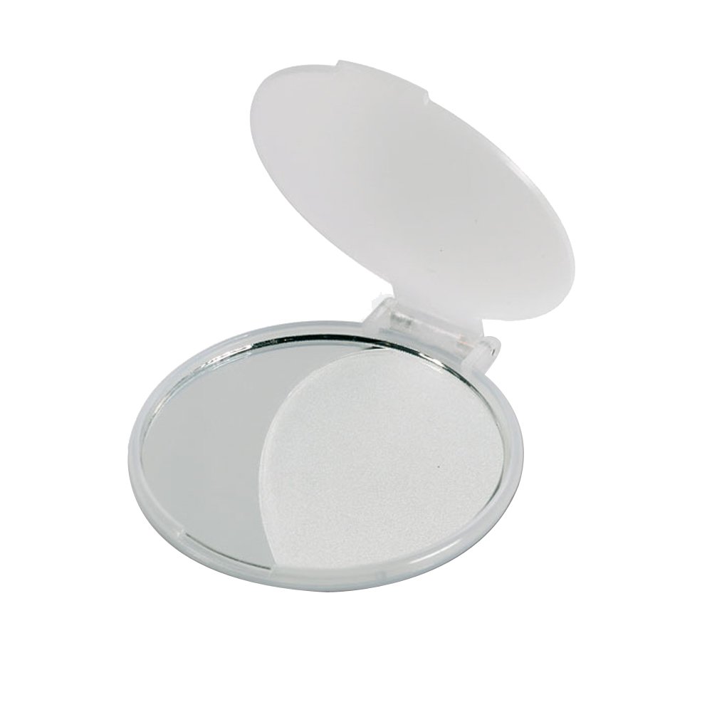 eBuyGB Compact Cosmetic Handbag Folding Pocket Vanity Mirror Toiletry Bag, Transparent