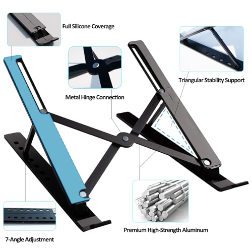 Soporte Plegable para Laptop de Aluminio Ajustable hasta 18" miniatura 4