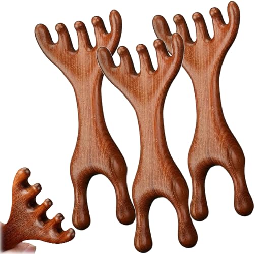 Outils Gua Sha tête et visage en bois de santal pour créer votre spa bien-être à la maison