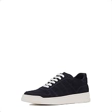 Aquatalia Mens Cristo Sneakers Made in Italy, 70% Leather and 30% Tumbled Leather, Leather Lining, Round Toe, Rubber Outsole.
