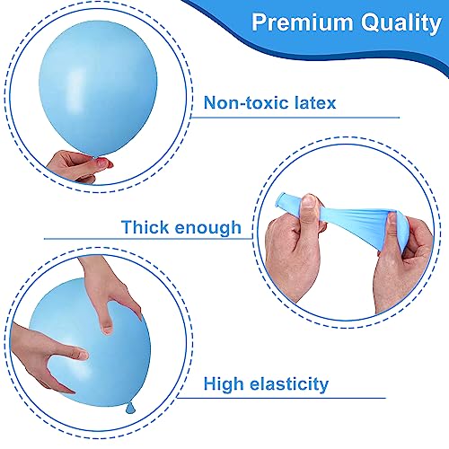 Image of Party Propz Mermaid Theme Birthday Decorations with Backdrop - 40 PCS Mermaid Balloons, Star Foil Balloons, Birthday Decoration Kit for Girls with Happy Birthdays Backdrop