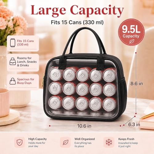 CAMTOP Quilted Insulated Lunch Tote